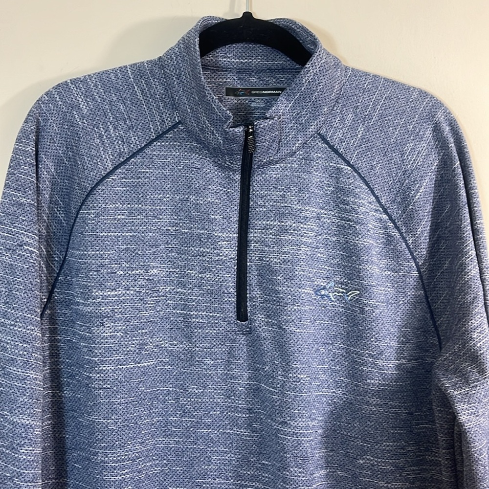 Greg Norman 1/2 Zipper Golf Performance Pullover Jacket - Picture 2 of 9
